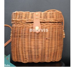 Image of Rattan Bag, Round Straw Bag, Vegan Crossbody Bag, Basket Bag Fashion Bags Source: CV.Budivis in Bali, Indonesia