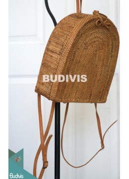 Image of Backpack Rattan Bag, Best Quality Product, Solid Handwoven Fashion Bags Source: CV.Budivis in Bali, Indonesia