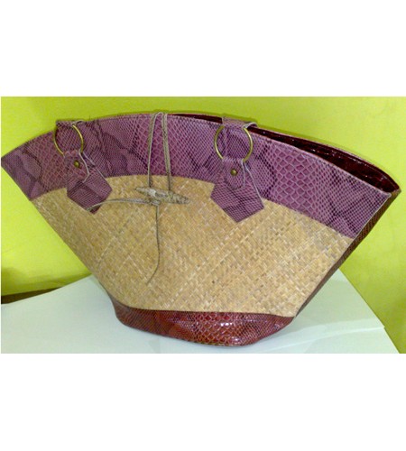 Woven Bamboo Handbag