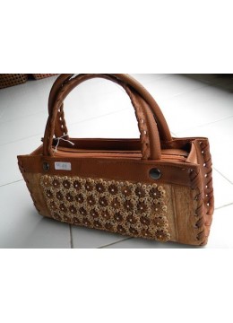 wholesale bali Natural Wood Skin Handbag, Fashion Bags