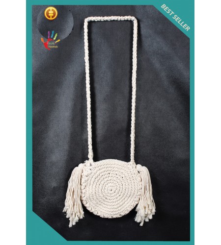 For Sale Tassel Macrame Boho Bohemian Handbag