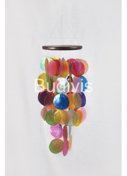 wholesale bali Multi Color Small Capiz Wind Chimes, Garden Decoration