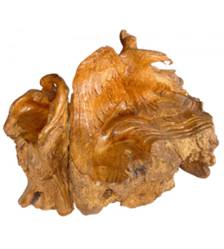 Natural Wood Root Eagle