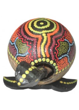 wholesale bali Dot Painted Coconut Turtle, Handicraft