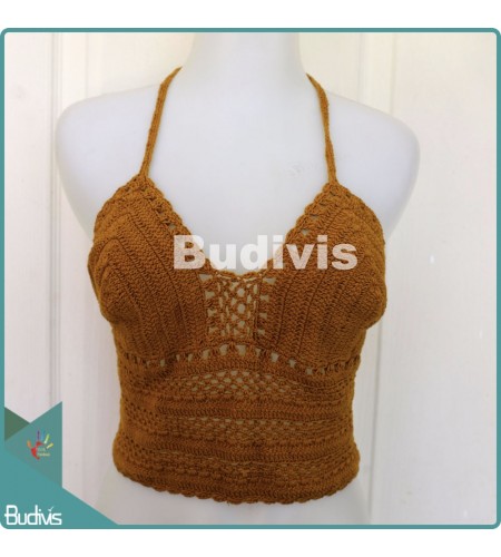 Brown Knitting Bikini