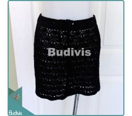 Image of Medium Black Knitting Skirt Handicraft Source: CV.Budivis in Bali, Indonesia