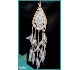 Image of Dream Catcher Drop Rattan With Feather On The Center Handicraft Source: CV.Budivis in Bali, Indonesia