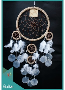 wholesale bali Dream Catcher Natural Multiple Child Capiz Shell, Handicraft