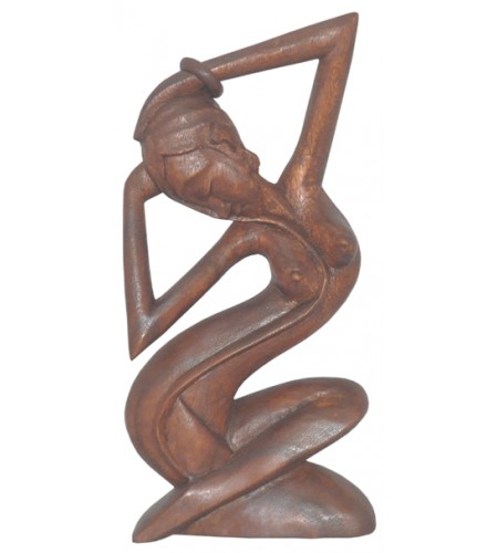 Wood Carving Woman Abstract