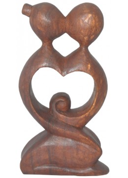 wholesale bali Wood Carving Abstract Kiss, Home Decoration
