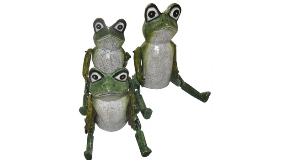 Frog Set of 3 Animal Statue