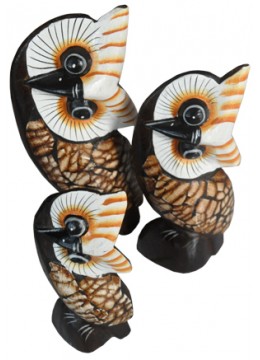 wholesale bali Owl set of 3 Home Decor, Home Decoration