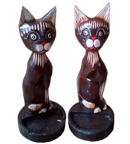 Cat Card Statue