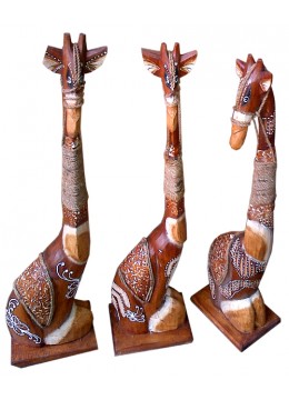 wholesale bali Giraffe Sitting Set of 3, Home Decoration