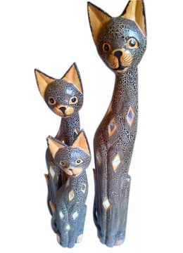 wholesale bali Cat Antique set of 3, Home Decoration