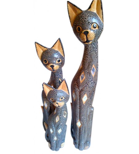 Cat Antique set of 3