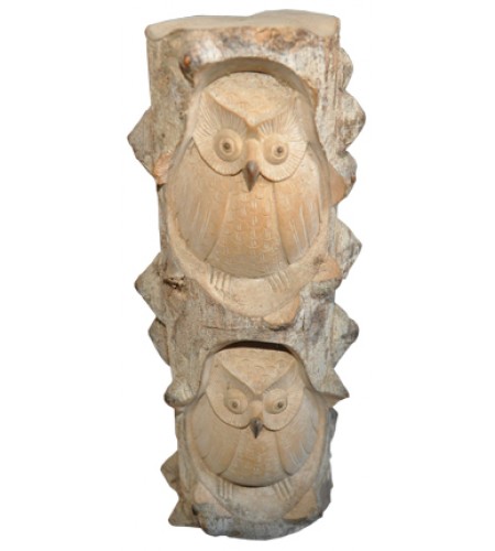 Wood Carving Owl double