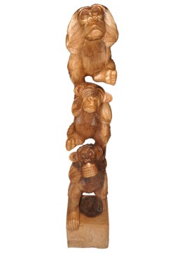 wholesale bali Wood Carving Monkey, Home Decoration