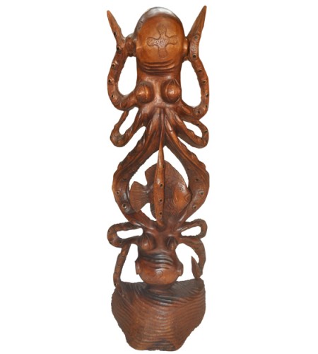 Wood Carving Octopus