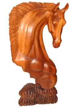 wholesale bali Wood Carving Horse Statue, Home Decoration