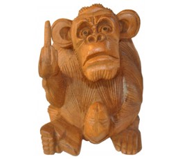 Image of Wood Carving Monkey Statue Home Decoration Source: CV.Budivis in Bali, Indonesia