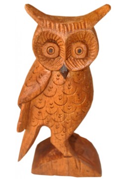 wholesale bali Wood Carving Owl Statue, Home Decoration