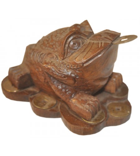 Wood Carving Frog