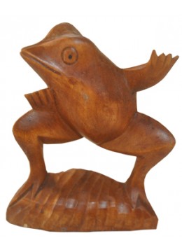 Image of Wood Carving Frog Statue Home Decoration Source: CV.Budivis in Bali, Indonesia