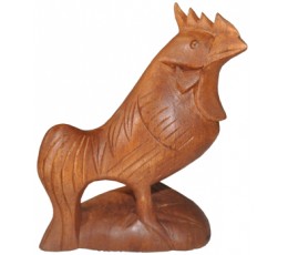 Image of Wood Carving Rooster Statue Home Decoration Source: CV.Budivis in Bali, Indonesia