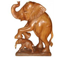 Image of Wood Carving Elephant Statue Home Decoration Source: CV.Budivis in Bali, Indonesia