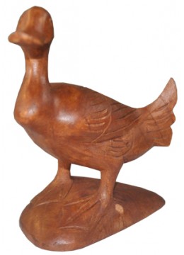 wholesale bali Wood Carving Duck Statue, Home Decoration