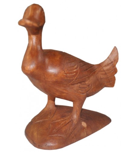 Wood Carving Duck Statue