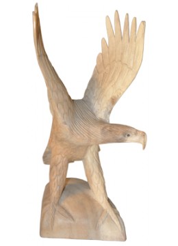 wholesale bali Wood Carving Eagle Statue, Home Decoration