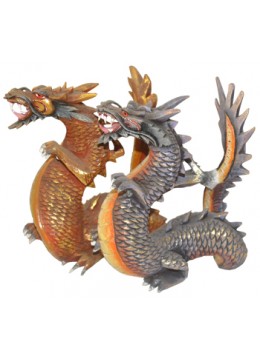 wholesale bali Wood Carving Dragon Statue, Home Decoration