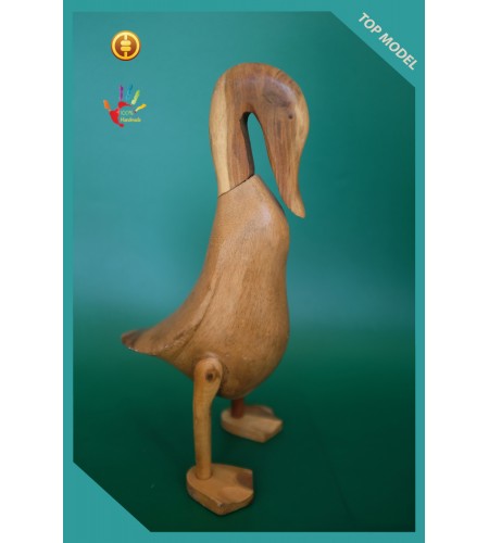 For Sale Hand Carved Natural Wood Duck, Wooden Duck, Bamboo Duck, Bamboo Root Duck,