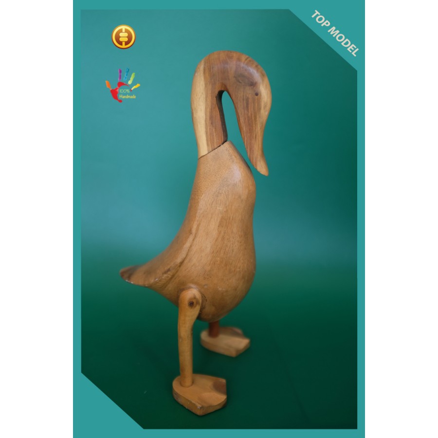 For Sale Hand Carved Natural Wood Duck, Wooden Duck, Bamboo Duck, Bamboo Root Duck,