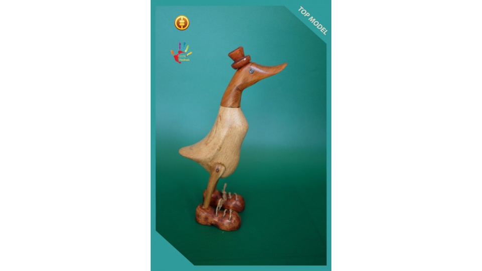 Bali Natural Wood Duck, Wooden Duck, Bamboo Duck, Bamboo Root Duck, Production