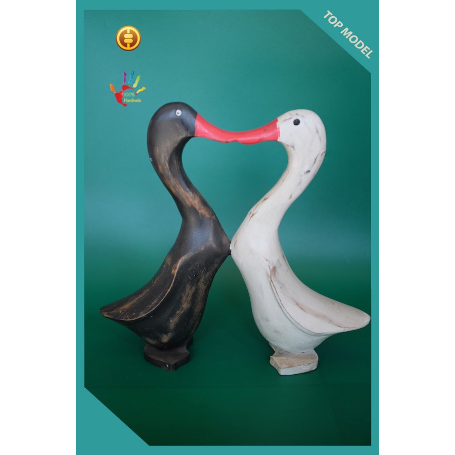 Bali Manufacturer Couple Washed Wood Duck, Wooden Duck, Bamboo Duck, Bamboo Root Duck,