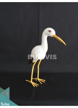 wholesale bali Figurine Realistic Miniature Wooden Birds Carving Hand Painted Garden Decor, Home Decoration