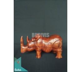 Image of Bali Wholesale Wood Carved Rhino Production Home Decoration Source: CV.Budivis in Bali, Indonesia