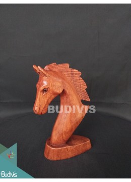 wholesale bali High Quality Wood Carved Head Horse Factory, Home Decoration