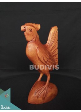 wholesale bali Indonesia Wood Carved Rooster In Handmade, Home Decoration