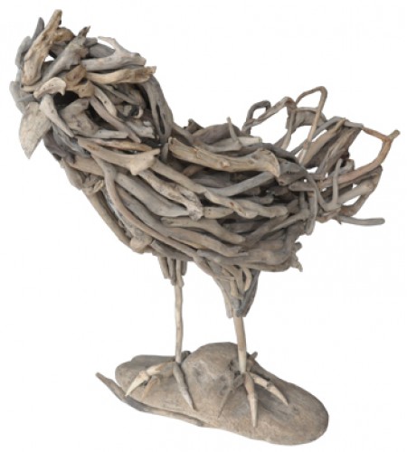 Chicken Decor Driftwood