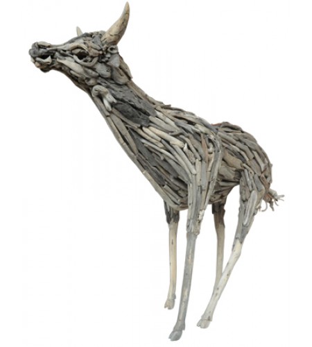 Cow Decor Recycled Driftwood
