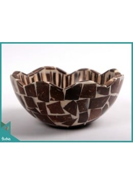 wholesale bali Top Model Bowl Coco Cinnamon Pattern Decorative Direct Artisans, Home Decoration