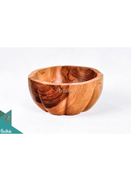 wholesale bali Wooden Bowl Thick Size Medium flower, Home Decoration