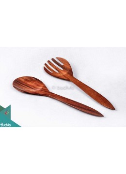 wholesale bali Wooden Set Spoon & Fork Set 2 Pcs, Home Decoration