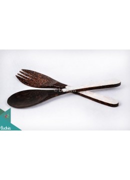wholesale bali Wooden Set Spoon & Fork Set 2 Pcs, Home Decoration