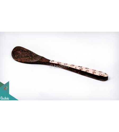 Wooden Rice Spoon With Cinnamon Decorative