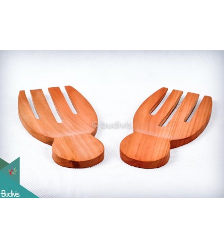 Wooden Rice Spoon Set 2 Pcs Decorative